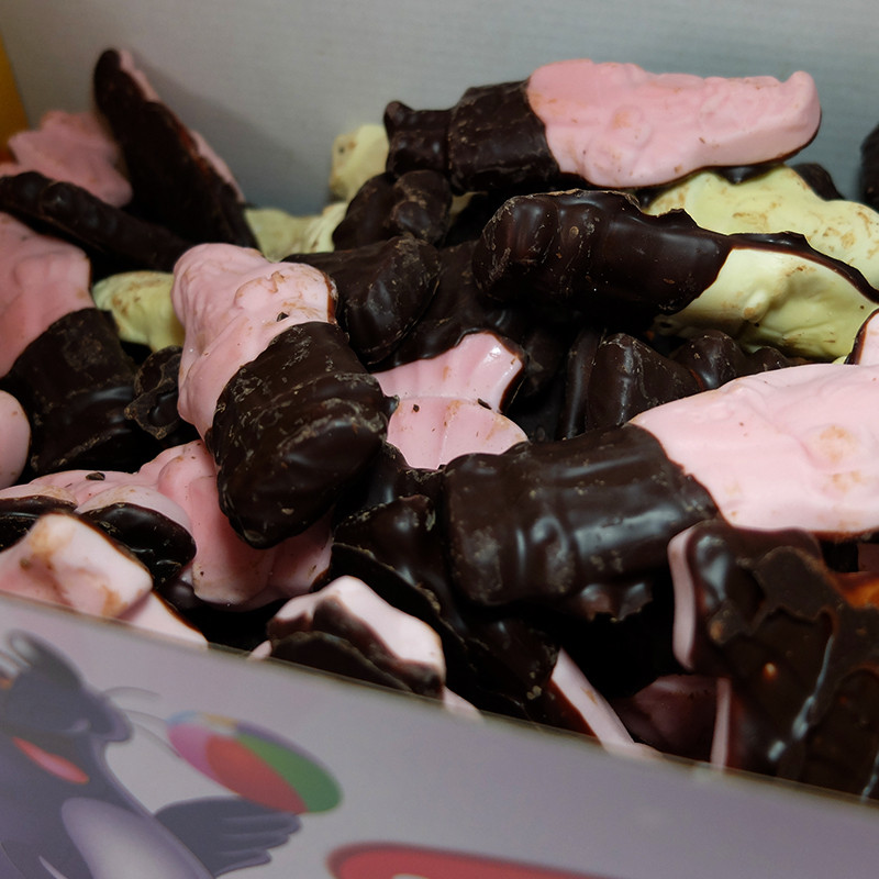Guimauves de Noël Chocolat noir - Favorina - 1 kg