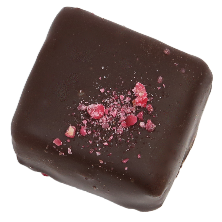 Le chocolat extravagant Géranium de Dragées & Chocolats