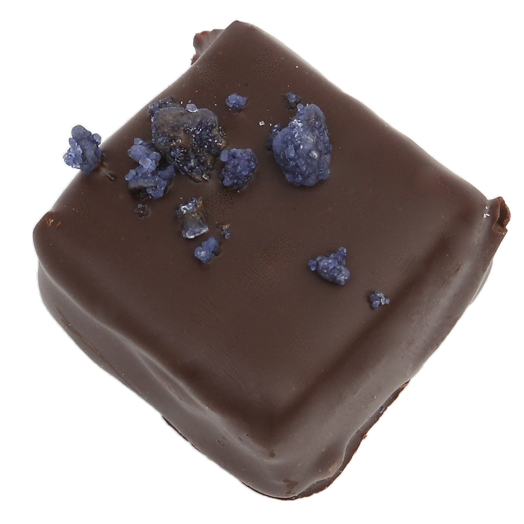 Le chocolat extravagant Violette de Dragées & Chocolats