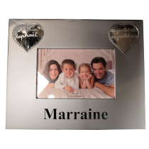 Cadre photo Marraine coeur à personnaliser - cadeau baptême