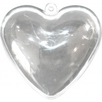 Coeur transparent à garnir de bonbons ou de dragées