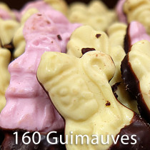 160 guimauves de Noël originales chocolat noir