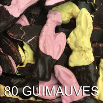 80 guimauves de Pâques originales chocolat noir