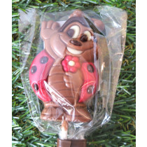 Sucette coccinelle au chocolat au lait