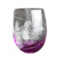 Mini verre de Communion rose fille