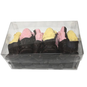 Coffret 30 guimauves mi-chocolat noir de Pâques - 655g