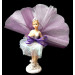 Tulle blanc opaque et tulle bordeaux